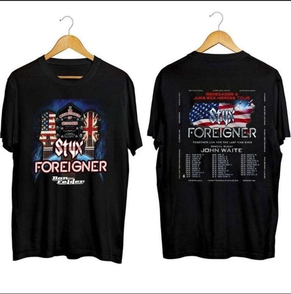 Graphic Styx Band TourShirtStyx And Foreigner 2 Sided